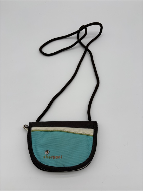 Sherpani Handbags - Sherpani Zoe Blue Brown Mini Crossbody Bag BLEMISH